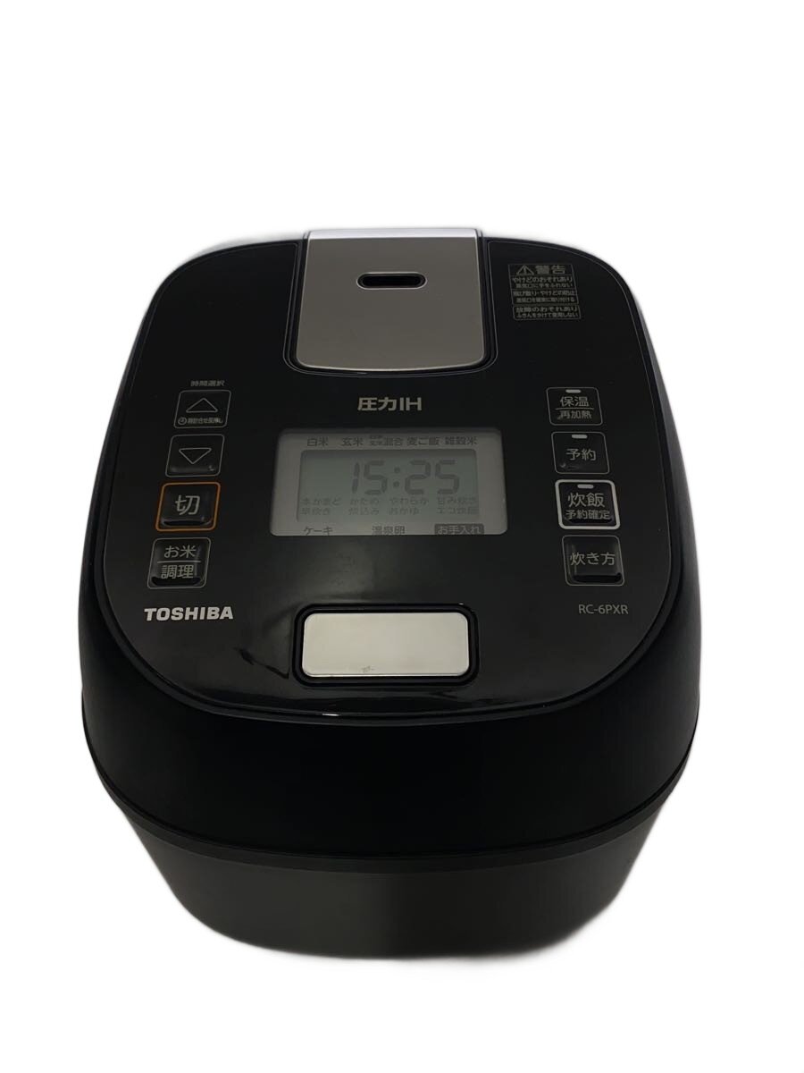 【中古】TOSHIBA◆炊飯器 RC-6PXR(K)//【家電・視覚的・オーディオ】
