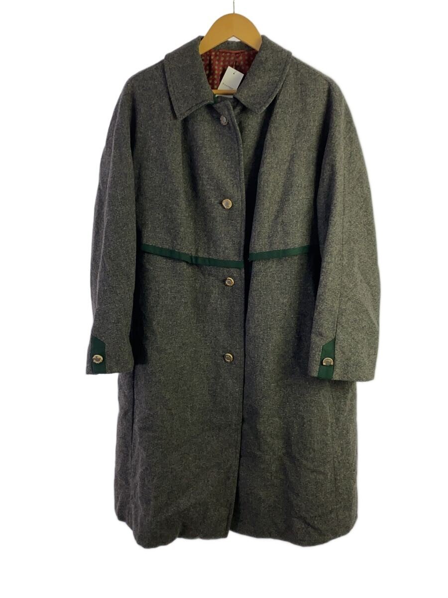【中古】LODEN FREY/厚地の外套/--/--/GRY/無地【レディースお召しもの】