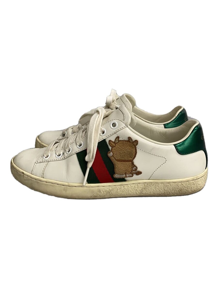 【中古】GUCCI◆ローカットスニーカー/36/WHT/655031/ドラえもん【シューズ】