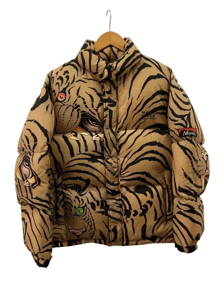 【中古】WACKO MARIA◆TIM LEHI DOWN/落ちこむ上衣/M/ポリエステル/BRW/総柄/22FW-WMO-NA02【メンズウェア】