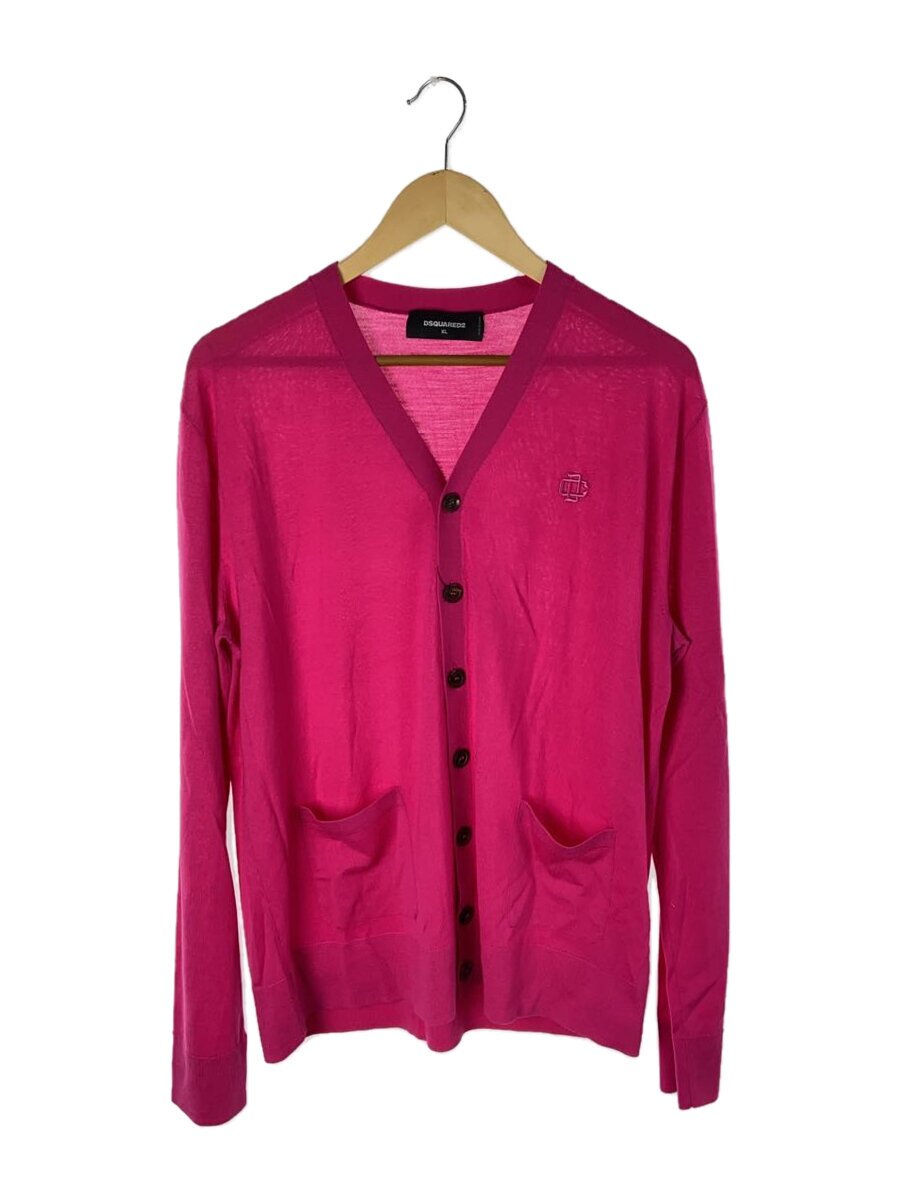 【中古】DSQUARED2◆編み物・プルオーバー(薄っぺら)/XL/羊毛/PNK/S74HA1369【メンズウェア】