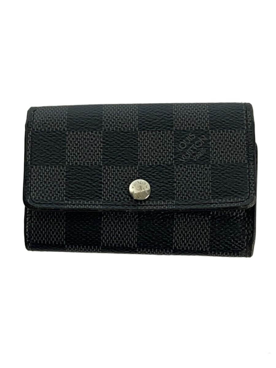 【中古】LOUIS VUITTON◆ミュルティクレ6_ダミエ・グラフィット/レザー/GRY/メンズ【服飾雑貨他】|2nd STREET 店
