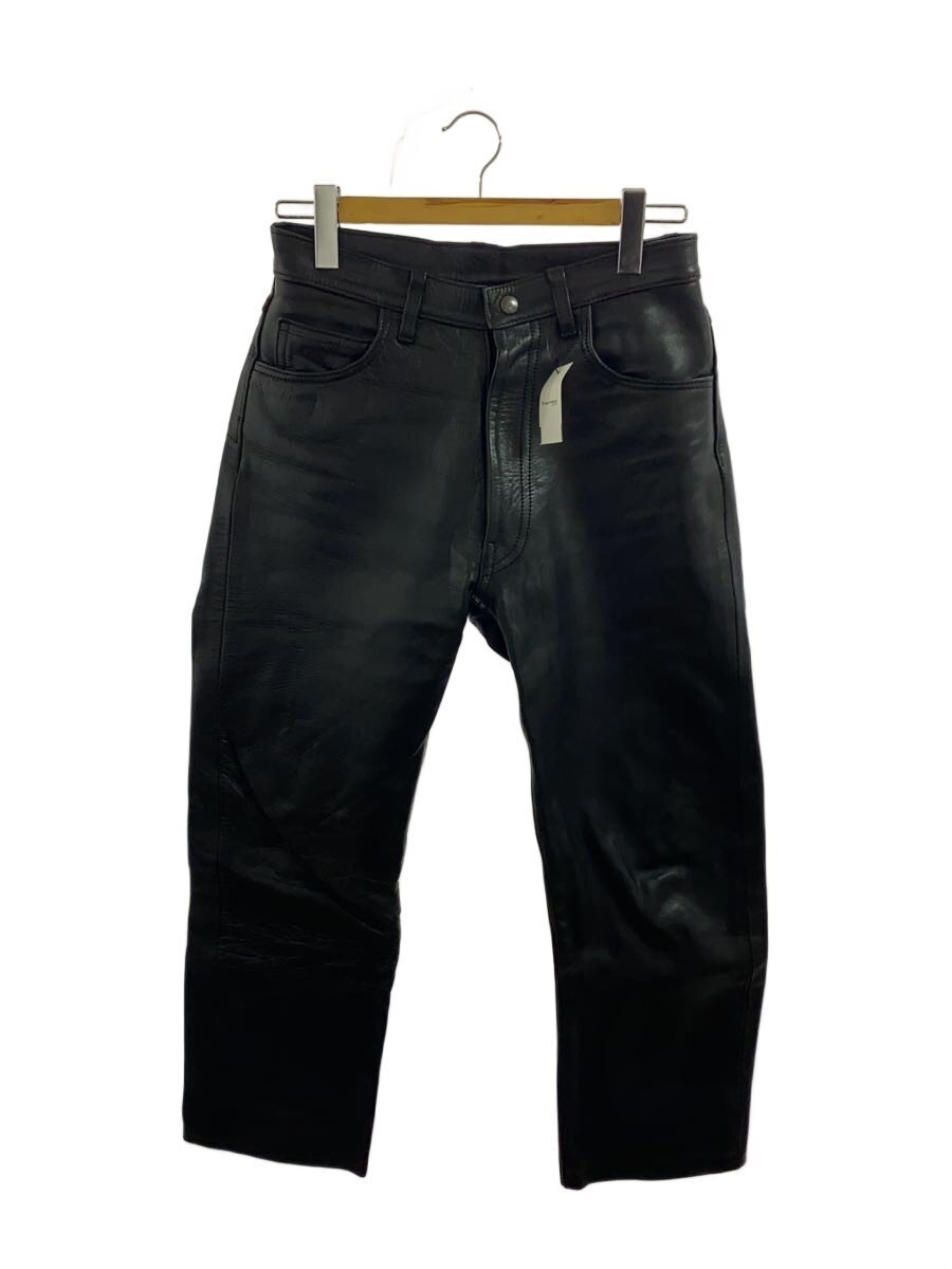 【中古】AERO LEATHER◆下つ方/29/馬革/BLK/裾擦れ有/膝シワ有【メンズウェア】