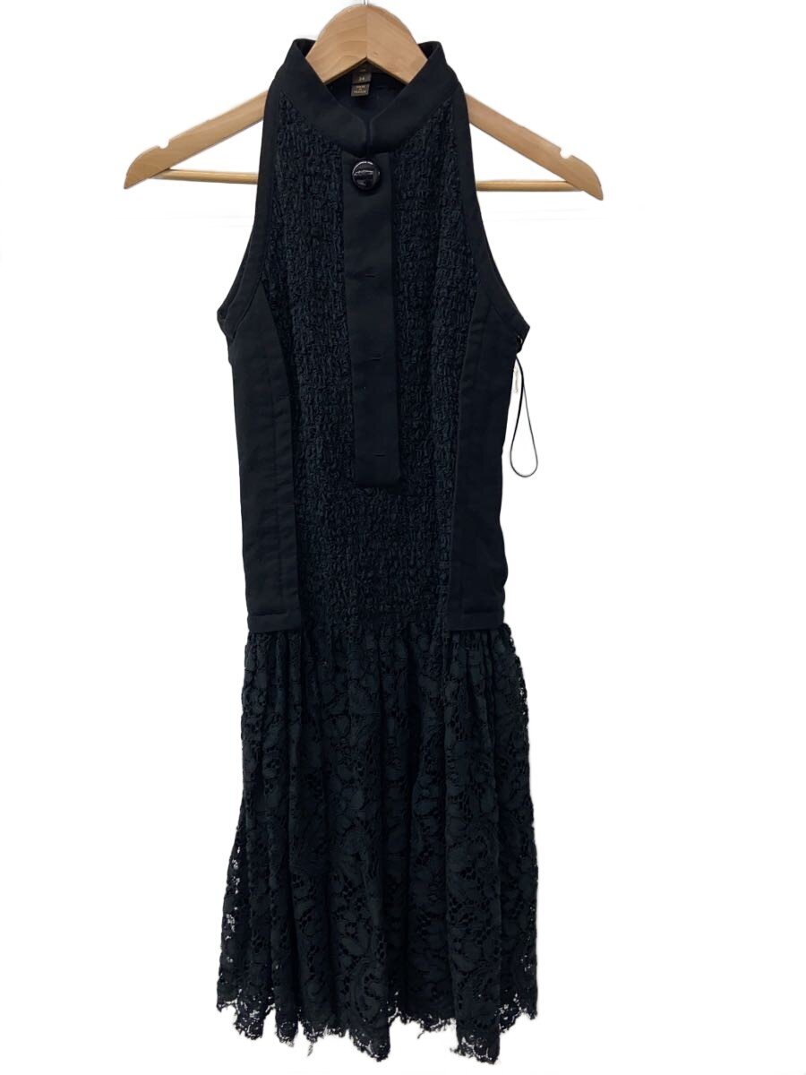 【中古】LOUIS VUITTON◆ノースリーブ衣裳/34/綿織物/BLK/無地【レディース御召しもの】