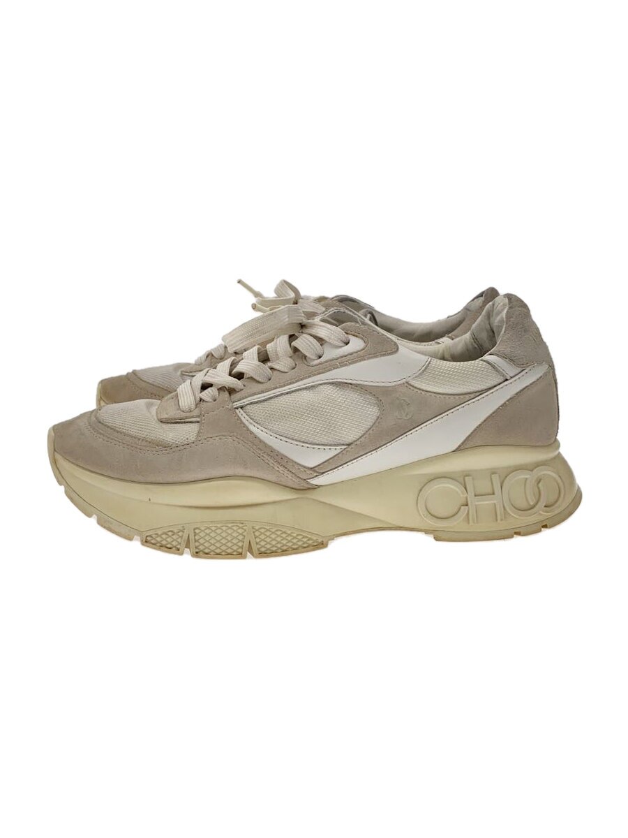 【中古】JIMMY CHOO◆ローカットスニーカー/42.5/WHT/J00014617941【シューズ】