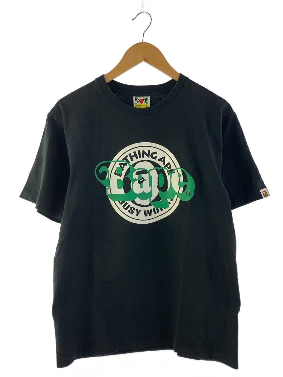 【中古】A BATHING APE◆プルオーバー/L/綿織物/BLK/001tei301058m【メンズウェア】