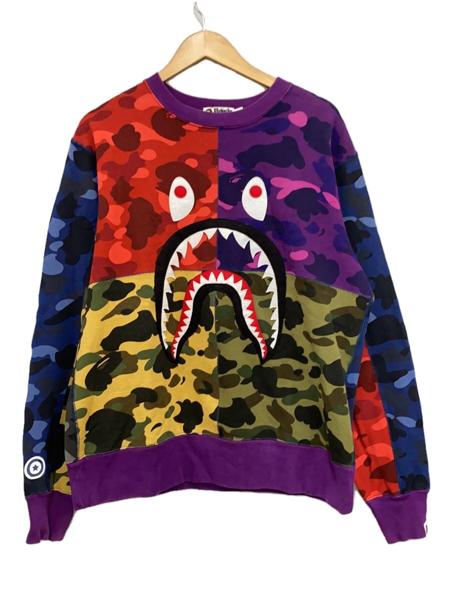 【中古】A BATHING APE◆汗水/L/綿織物/マルチ色つや/合鴨フラ/001SWF301006X/XXL【メンズウェア】