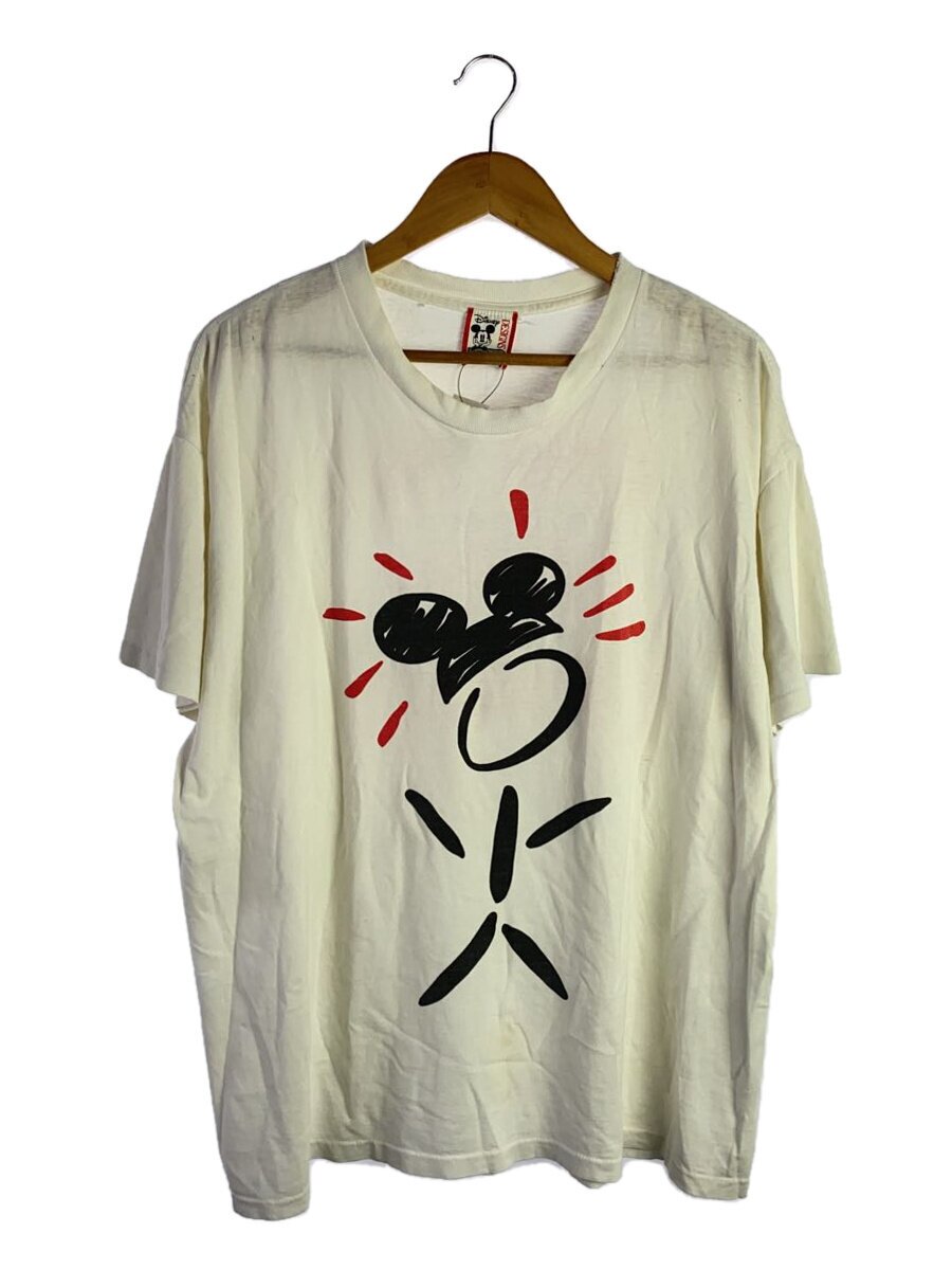 【中古】Disney VINTAGE◆90s 棒人間/L/コットン/WHT【メンズウェア】｜2ｎｄ STREET 店