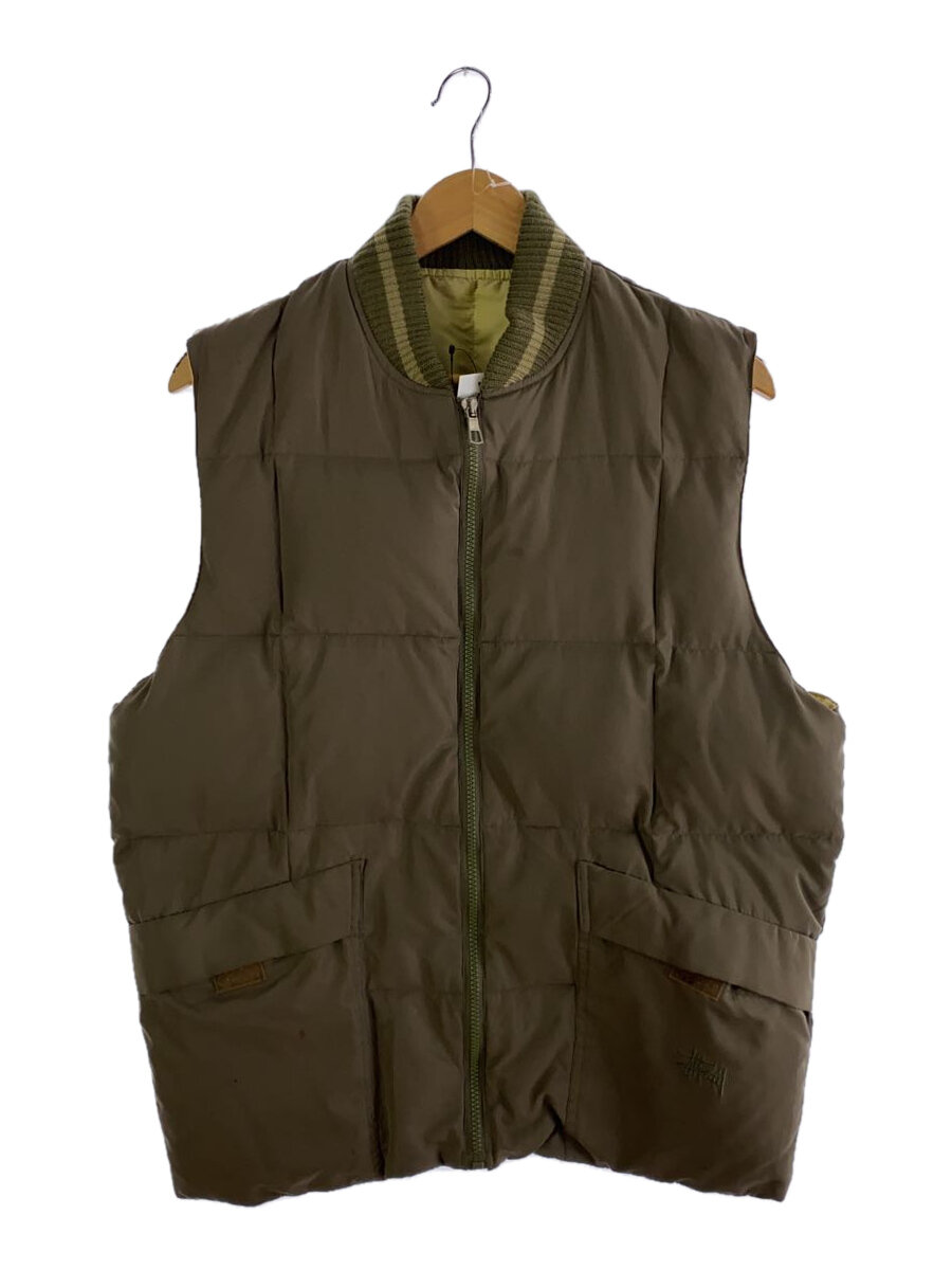 【中古】STUSSY◆stussy OUTDOOR/old/ダウンベスト/M/ナイロン/KHK/シミ有//【メンズウェア】｜2ｎｄ STREET 店