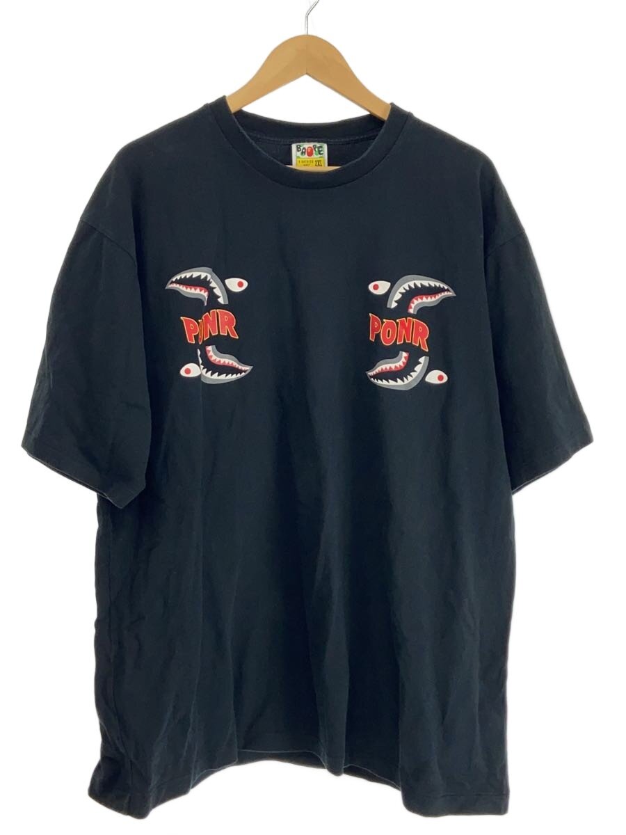 【中古】A BATHING APE◆プルオーバー/XXL/綿織物/BLK/刷り上げる/001TEG801074X【メンズウェア】