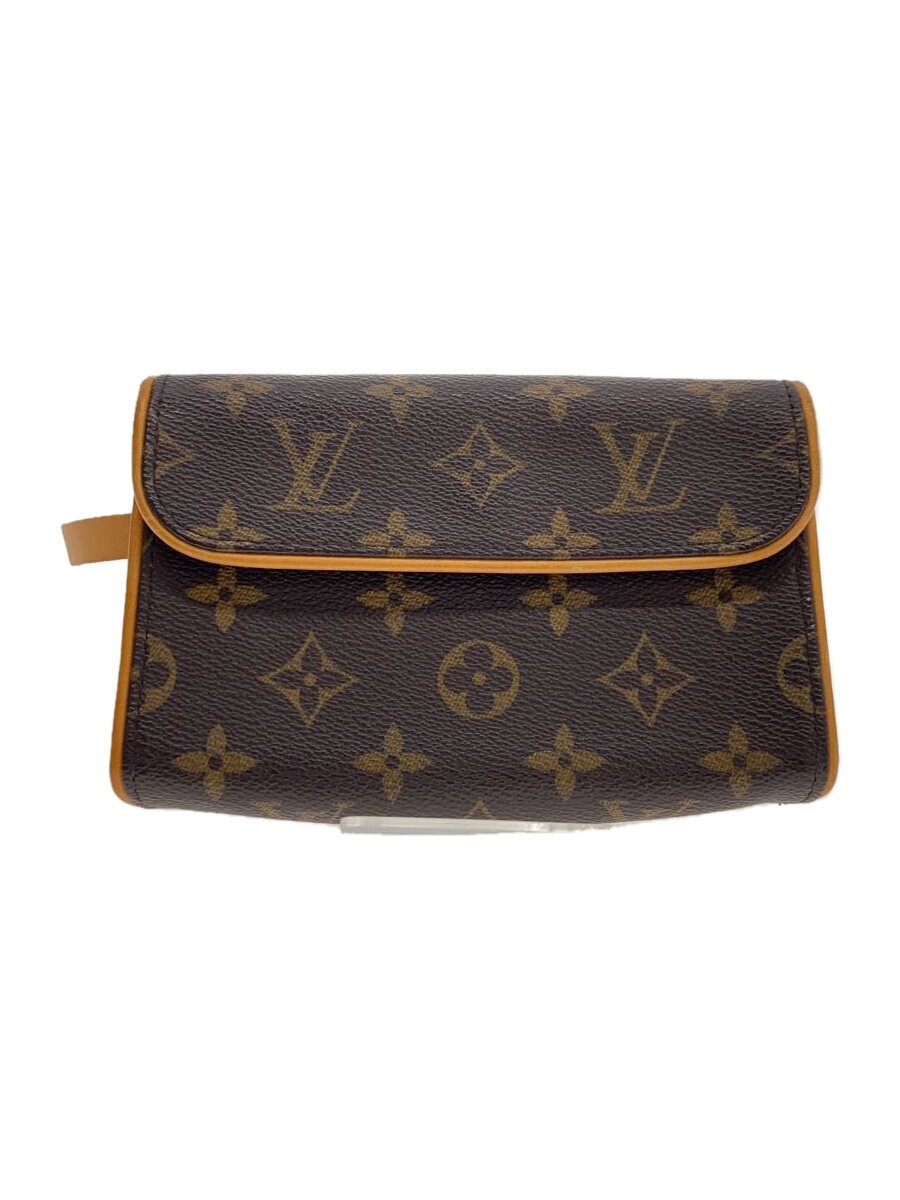 【中古】LOUIS VUITTON◆ポシェット・フロランティーヌ_モノグラム・帆布/PVC/BRW【御徒面子】