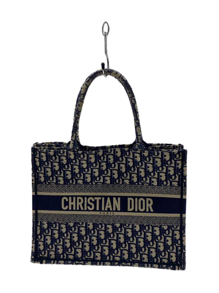 【中古】Christian Dior◆ブックトートミディアムバッグ/帆布/米国海軍/総柄/50-MA-1129//【御徒面子】
