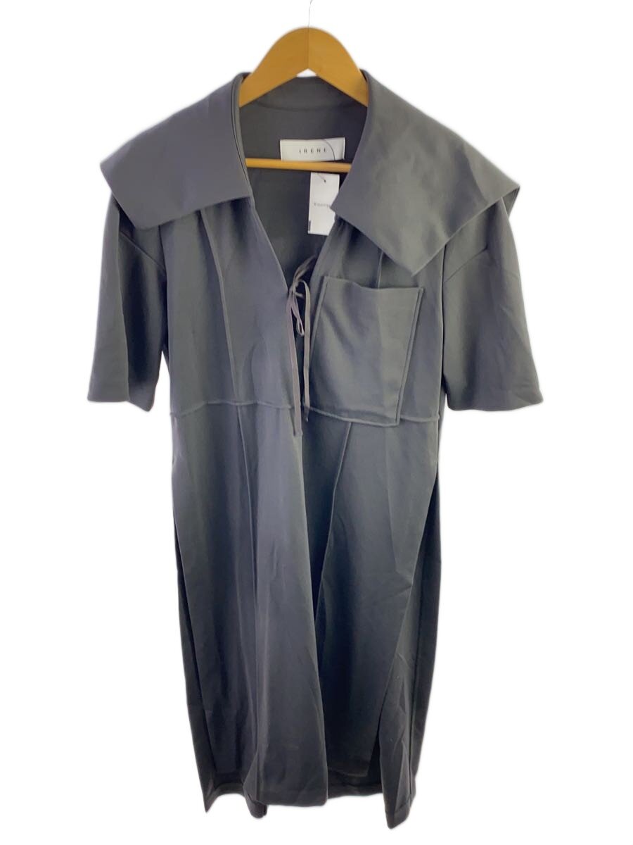 【中古】IRENE◆乗り組み員色つや/半袖衣装/36/ナイロン/GRY/23s82001【レディース御召しもの】