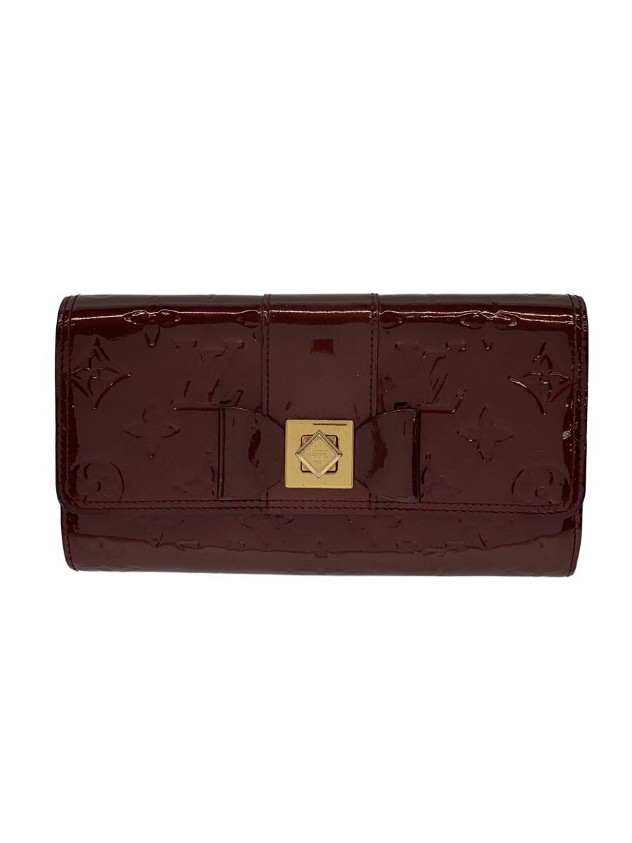 【中古】LOUIS VUITTON◆ポルト・フォイユ・サラ・ヌー_モノグラム・ヴェルニ/エナメル/BRD/レディース【服飾雑貨他】