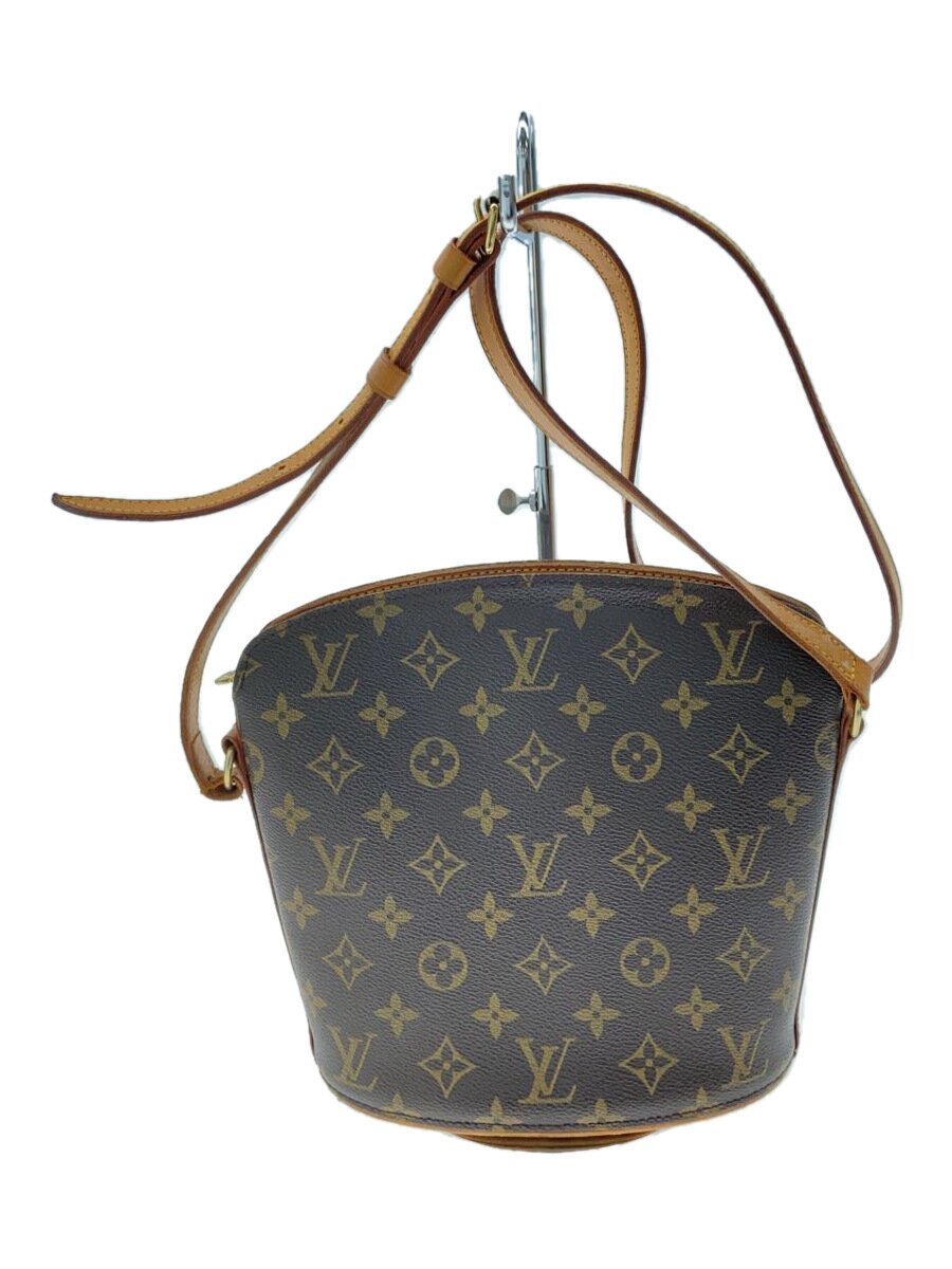 【中古】LOUIS VUITTON◆御徒面子/なめし革/BRW/モノグラム/M51290【御徒面子】