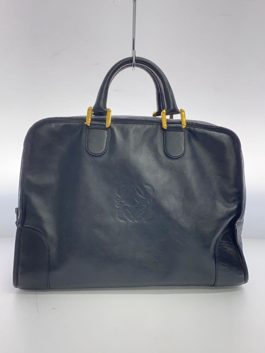 【中古】LOEWE◆アマソナ36/なめし革/BLK/無地//【御徒面子】