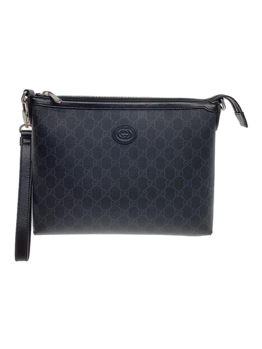 【中古】GUCCI◆ショルダーバッグ/なめし革/BLK/760021 92THN 1000【御徒面子】