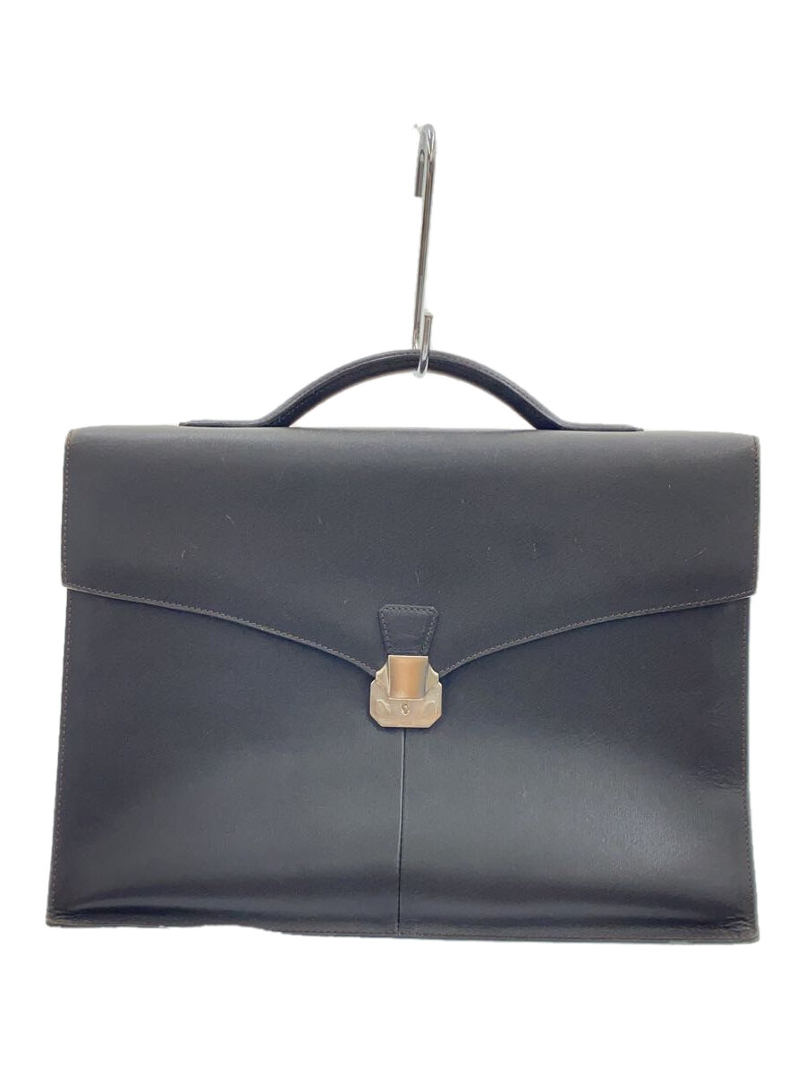 【中古】dunhill◆公使館員/なめし革/BRW/無地//【御徒面子】