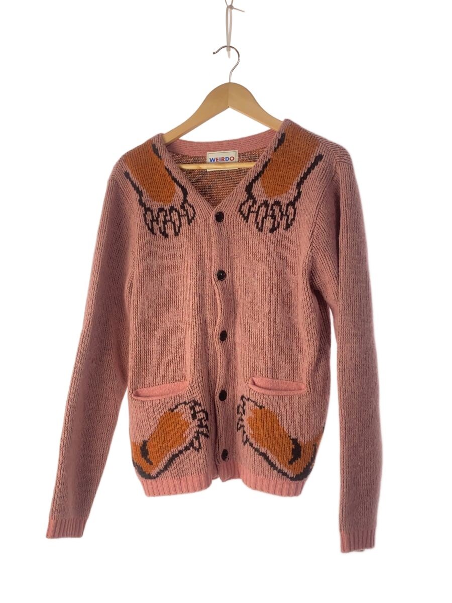【中古】WEIRDO◆ジレー(朦々たる)/M/羊毛/PNK/総柄/WRD-18-AW-19【メンズウェア】