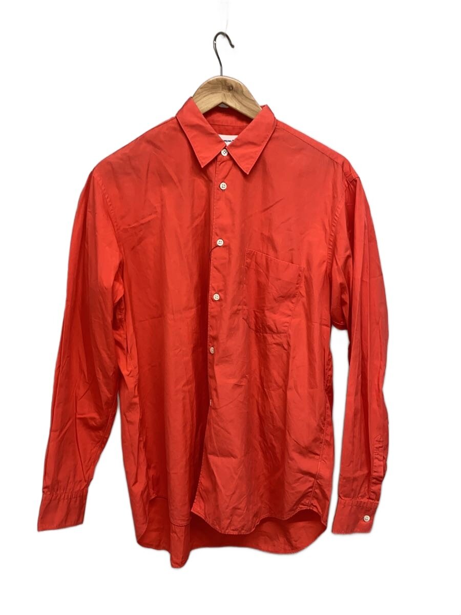 【中古】COMME des GARCONS SHIRT◆長袖プルオーバー/S/綿織物/オレンジ色/D-TK9210【メンズウェア】