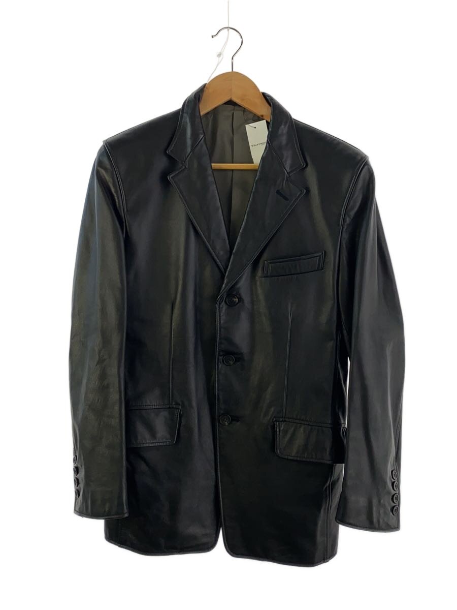 【中古】Paul Smith◆なめし革上衣・上衣/M/牛皮/BLK//【メンズウェア】