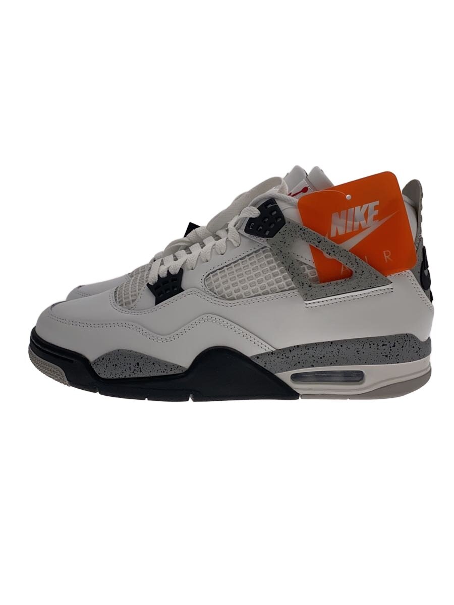 【中古】NIKE◆AIR JORDAN 4_エアジョーダン 4/28珊/WHT【シューズ】