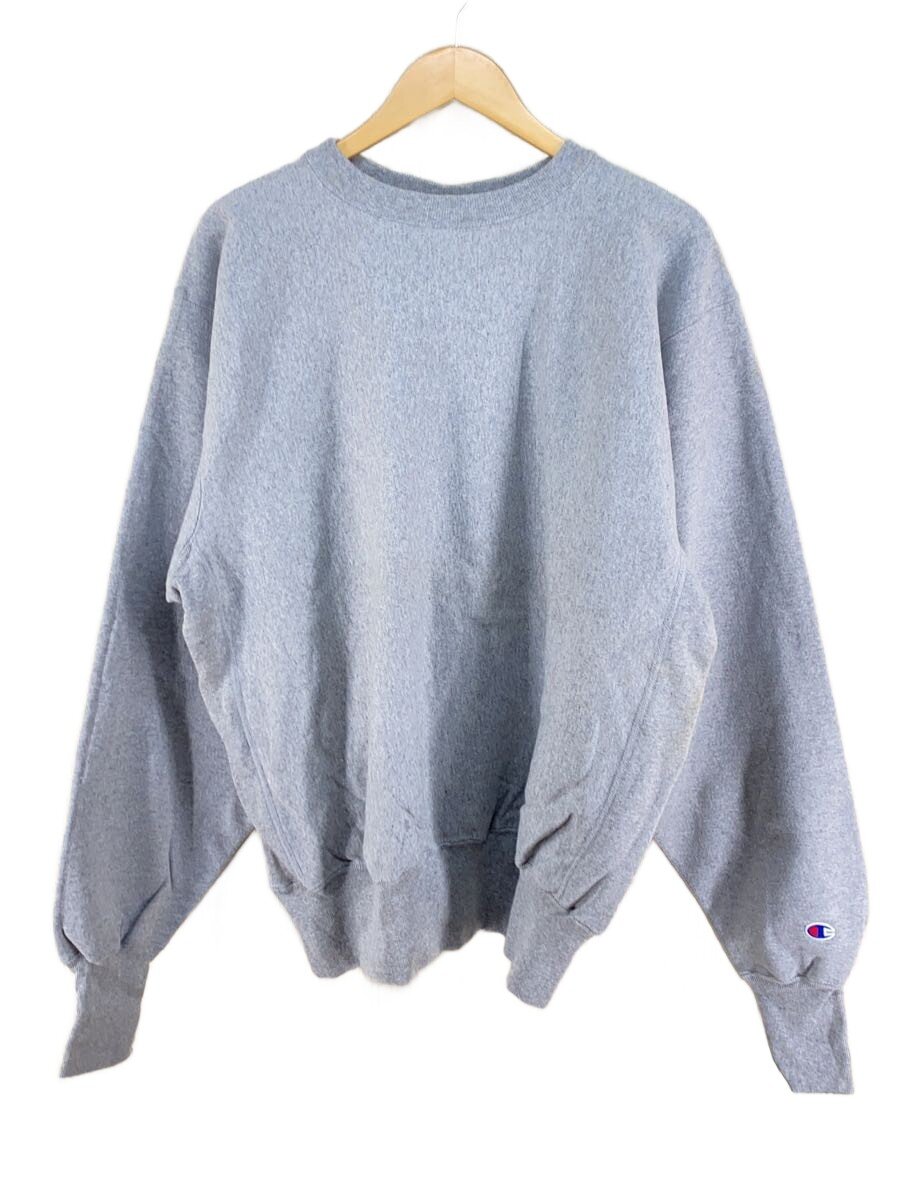 【中古】Champion◆デッド買い溜める/90s/刺しゅう引き舟/目皆無/メキシコ合衆国製/汗水/XL/綿織物/GRY/無地/【メンズウェア】