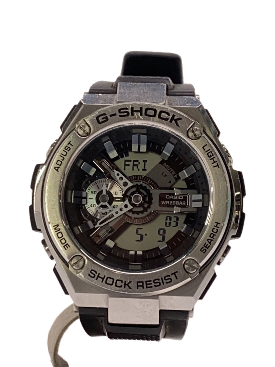 【中古】CASIO◆石英ウオッチ・G-SHOCK/デジアナ/BLK//【服飾雑貨他】