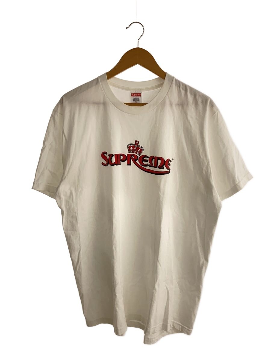 【中古】Supreme◆プルオーバー/XL/綿織物/WHT/無地【メンズウェア】