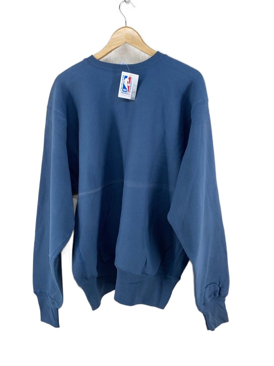 【中古】Champion◆90s/刺しゅう曳き船/目皆無/メキシコ合衆国製/汗水/XL/綿織物/BLU/無地【メンズウェア】
