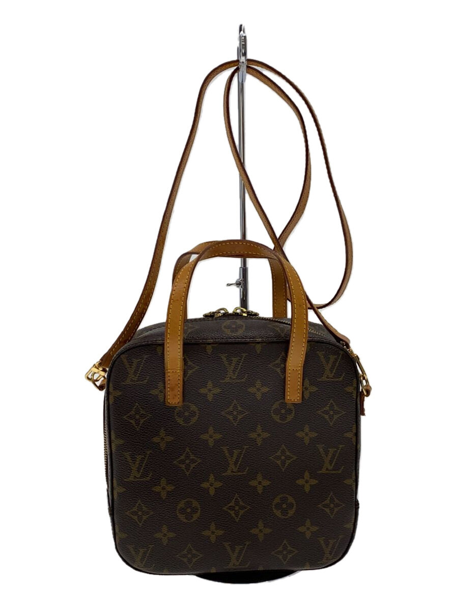 【中古】LOUIS VUITTON◆スポンティーニ_モノグラム・帆布_BRW/PVC/BRW//【御徒面子】
