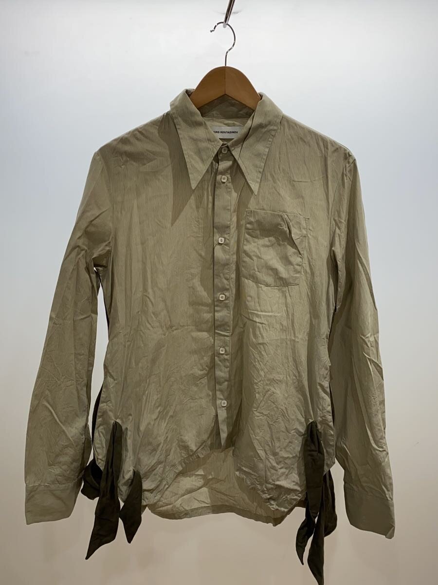 【中古】Kiko Kostadinov◆長袖シャツ/44/コットン/GRN/ストライプ/00162024//【メンズウェア】|2nd STREET 店