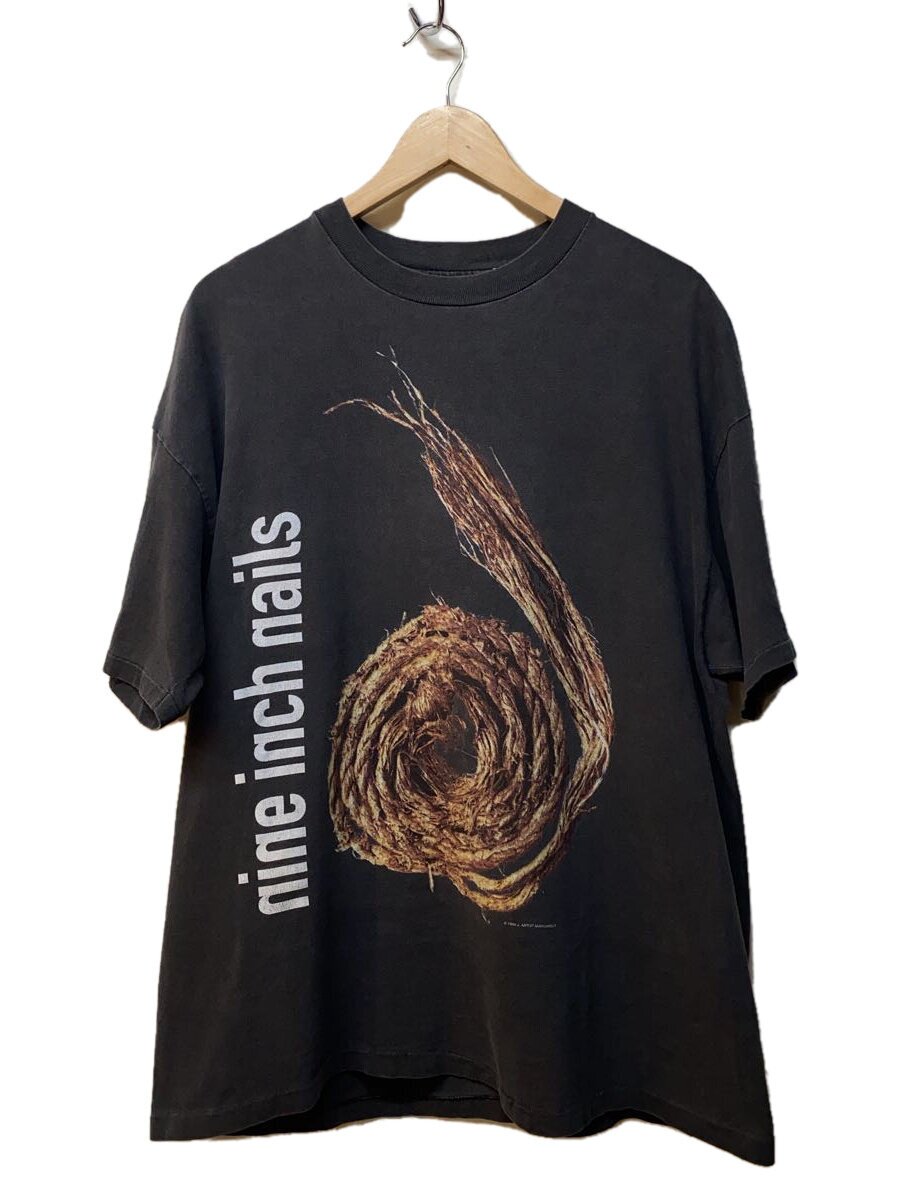 【中古】Hanes◆90s/C94/NINE INCH NAILS/FURTHER DOWN THE SPIRAL/プルオーバー/XL/綿織物【メンズウェア】