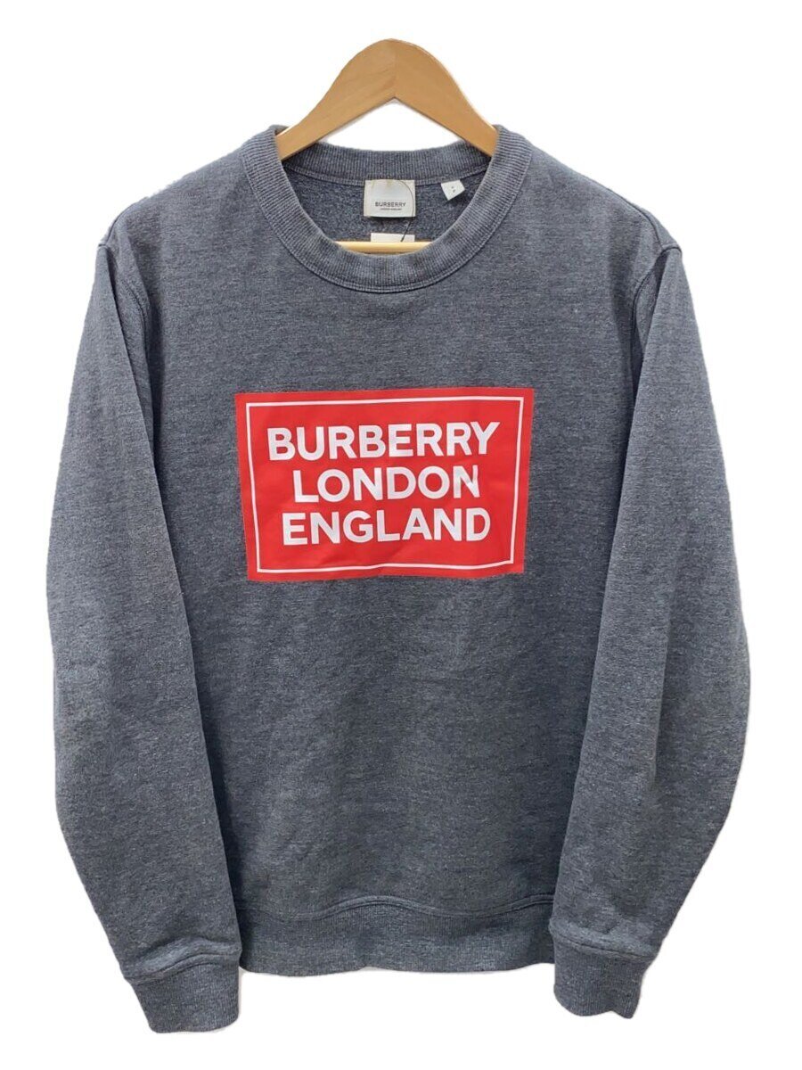 【中古】BURBERRY◆バーバリー/汗水/S/綿織物/GRY/刷り上げる/8084344【メンズウェア】