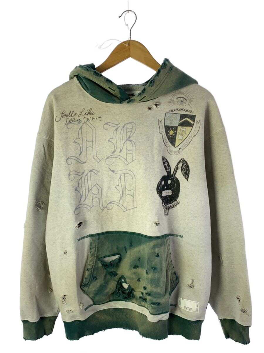 【中古】NEIGHBORHOOD◆パーカー/L/綿織物/GRY/251OKNH-CSM02/SAVAGE SWEAT HOODIE LS【メンズウェア】