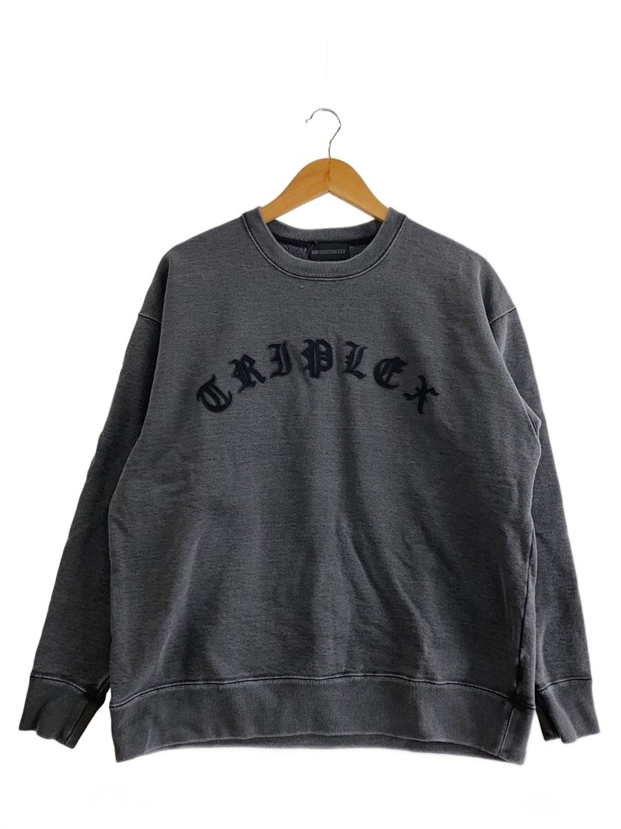 【中古】GOD SELECTION XXX◆25SS/CREW NECK SWEAT SHIRT/S/コットン/GRY【メンズウェア】｜2ｎｄ STREET 店