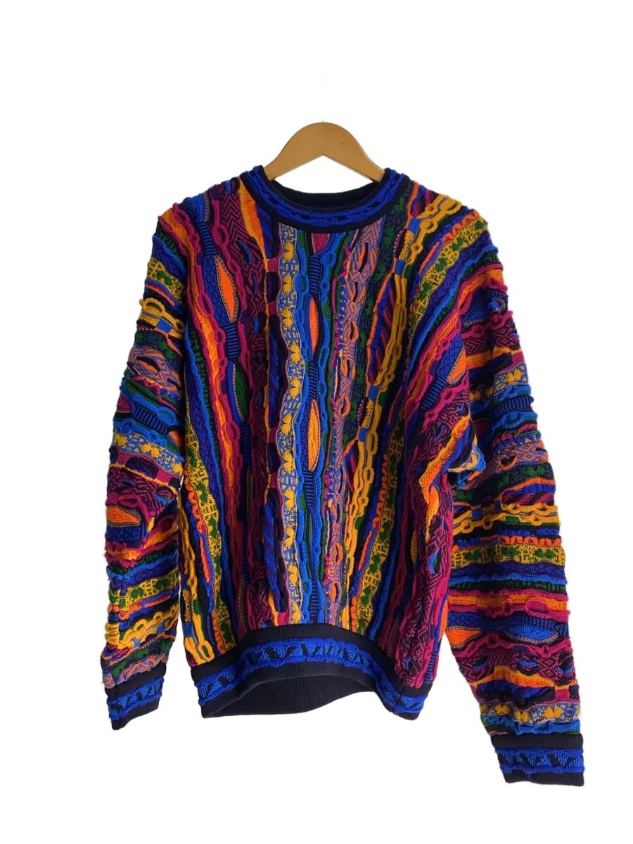 【中古】COOGI◆オーストラリア連邦製/3D編み物/編み込み/M/羊毛/マルチ色つや【メンズウェア】