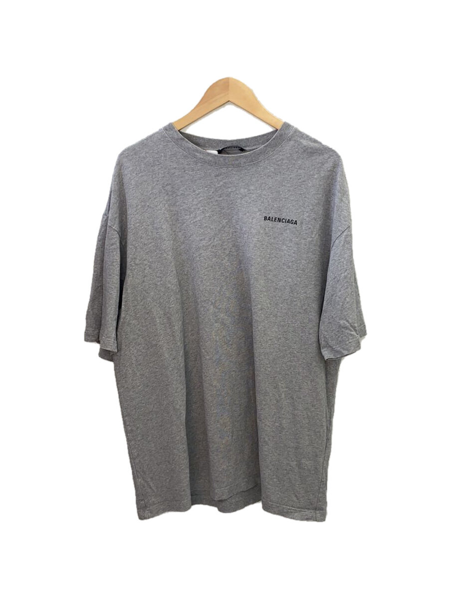 【中古】BALENCIAGA◆21ss/プルオーバー/XL/綿織物/GRY/612966//【メンズウェア】