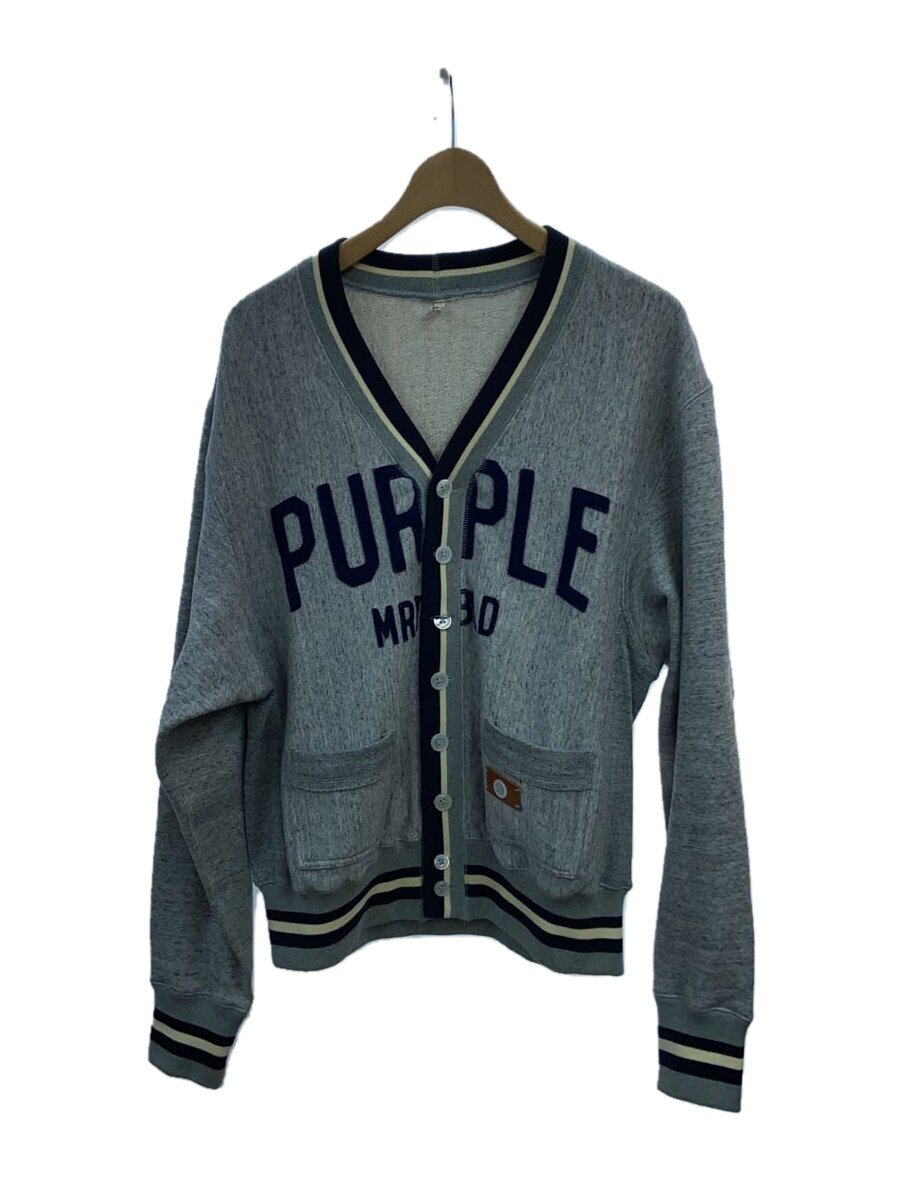 【中古】KHOKI◆24SS/スウェットカーディガン/ジレー(薄っぺら)/3/綿織物/GRY/24SS-T-01【メンズウェア】
