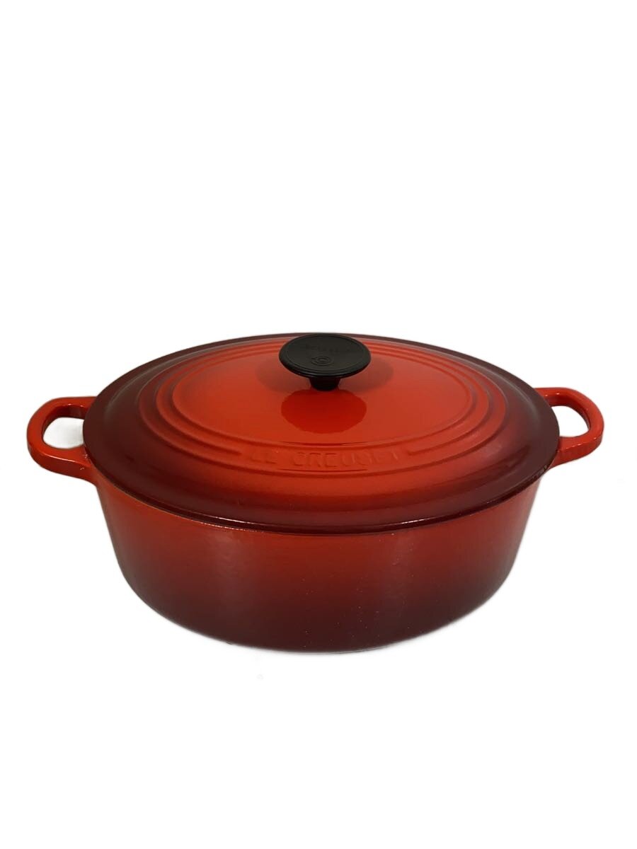 【中古】LE CREUSET◆鍋/RED/2502-27//【勝手もと装置】