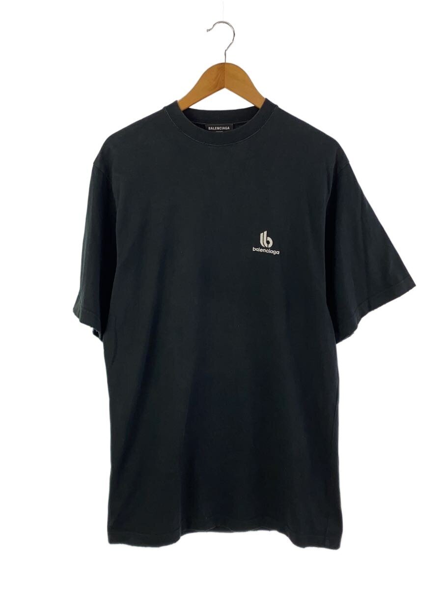 【中古】BALENCIAGA◆プルオーバー/--/綿織物/BLK【メンズウェア】
