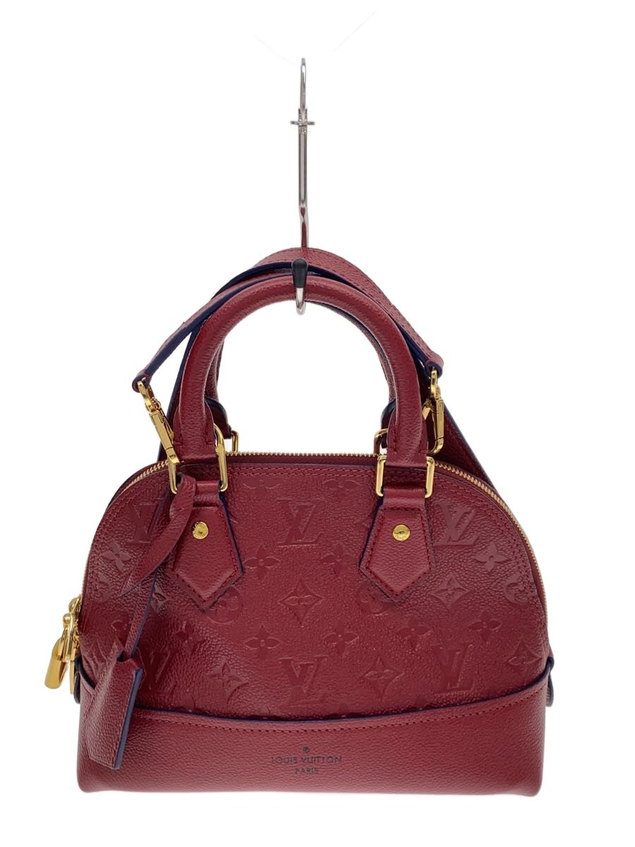 【中古】LOUIS VUITTON◆ネオ・アルマBB_モノグラム・アン工業プラント/牛皮/RED【御徒面子】