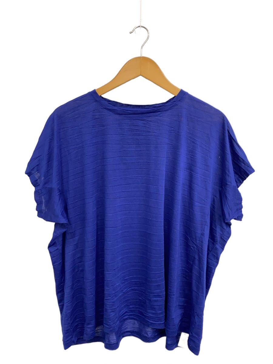 【中古】me ISSEY MIYAKE◆シワカットソー半袖カットソー/--/ポリエステル/NVY/jk433//【レディース御召しもの】