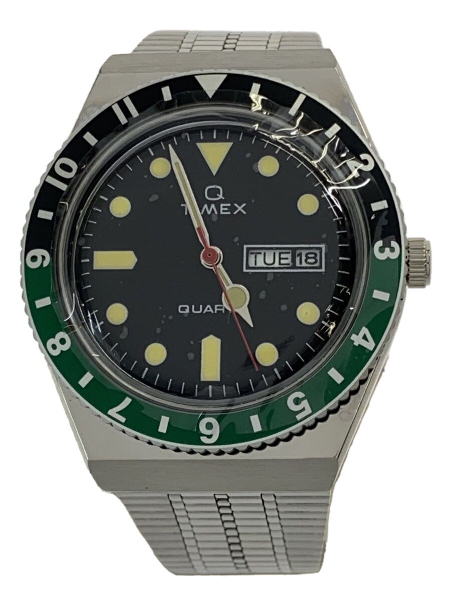 【中古】TIMEX◆石英ウオッチ/アナログ/ステンレス鋼/BLK/SLV/TW2U60900【服飾雑貨他】