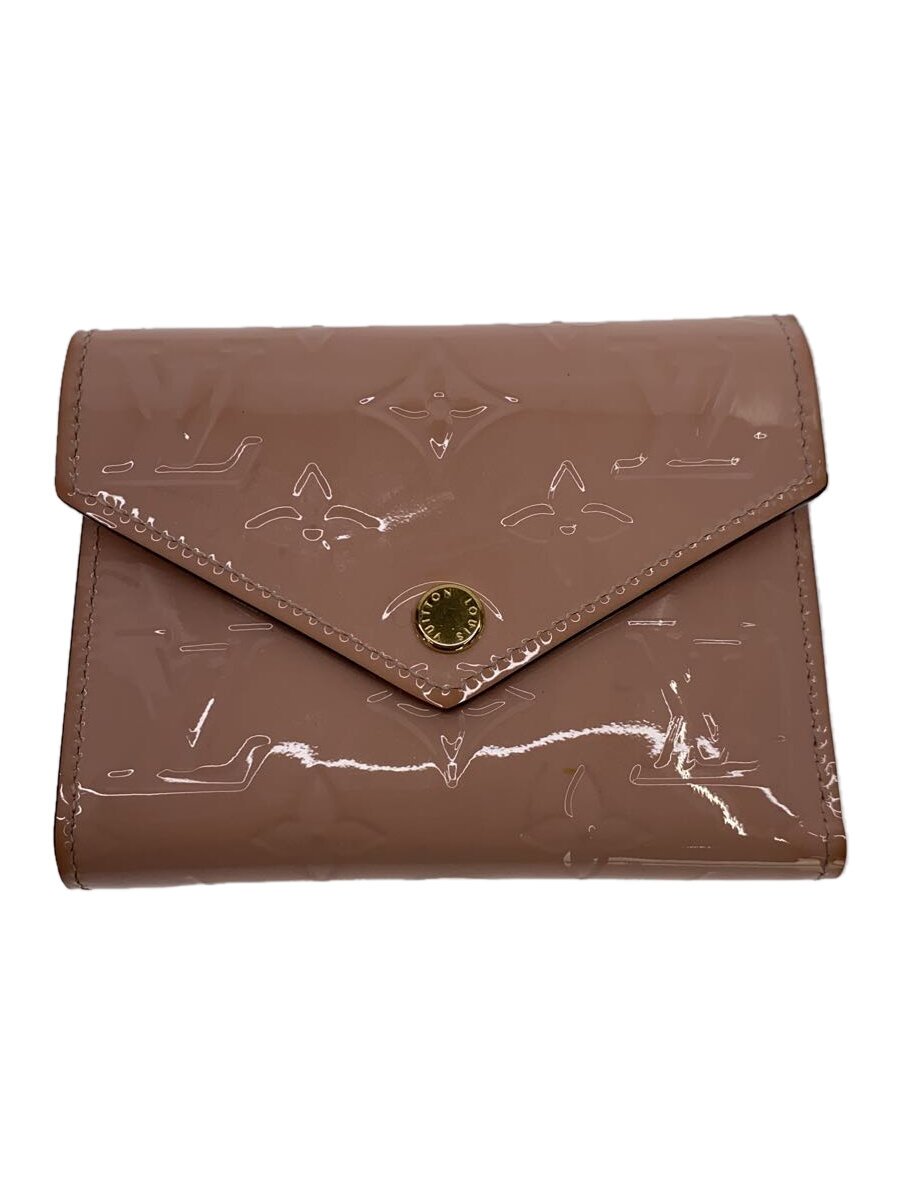 【中古】LOUIS VUITTON◆ポルト・フォイユ・ヴィクトリーヌ_モノグラム・ヴェルニ_PNK/エナメル/PNK/総柄/レディース【服飾雑貨他】