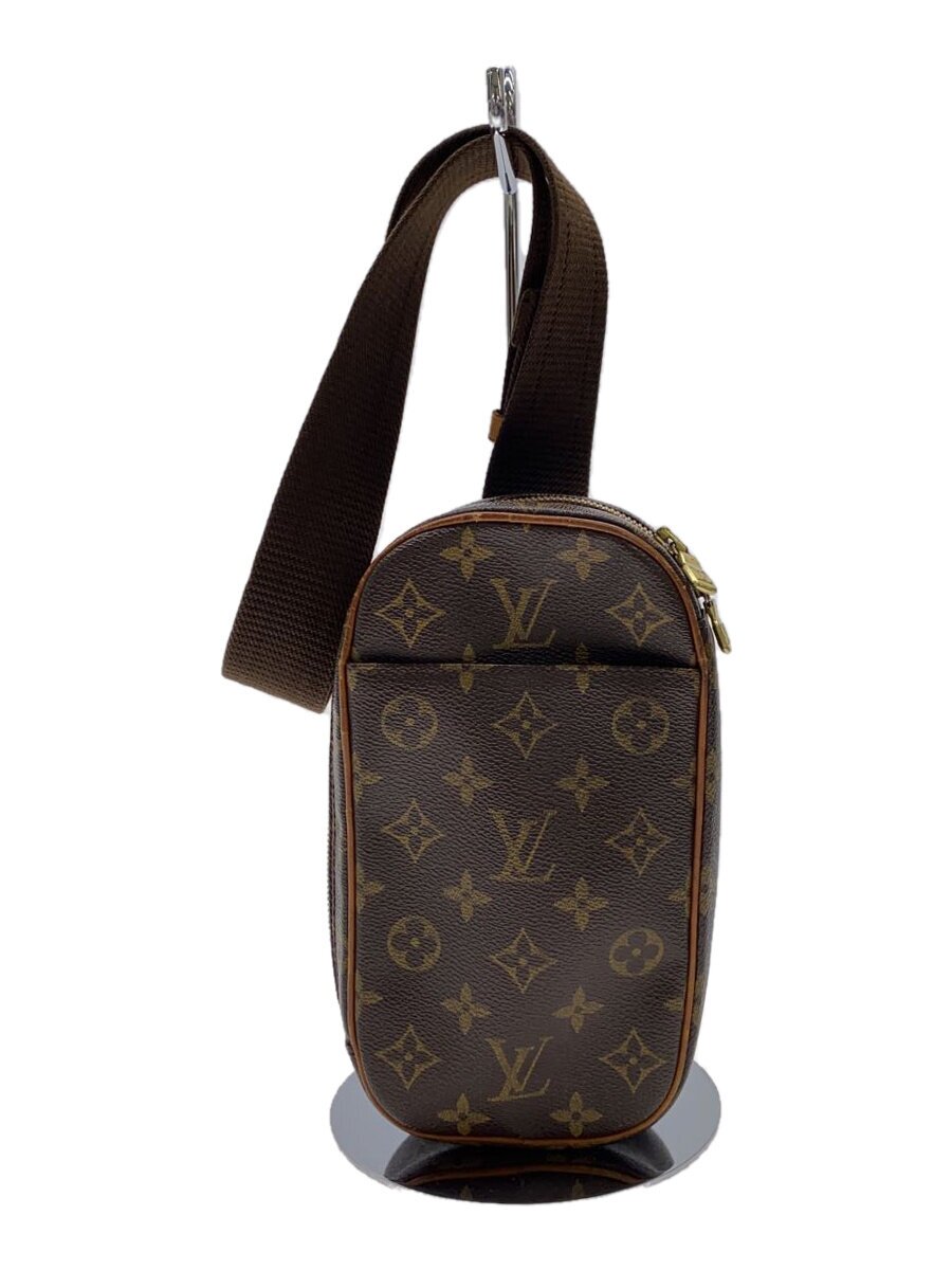 【中古】LOUIS VUITTON◆ポシェット・ガンジュ_モノグラム・キャンバス_BRW/レザー/BRW/モノグラム//【バッグ】｜2ｎｄ STREET 店