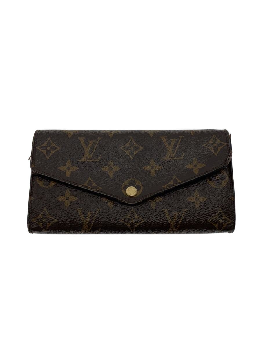 【中古】LOUIS VUITTON◆2)ポルト・フォイユ・サラ_モノグラム・キャンバス_コクリコ/PVC/BRW/レディース【服飾雑貨他】｜2ｎｄ STREET 店 15,862円