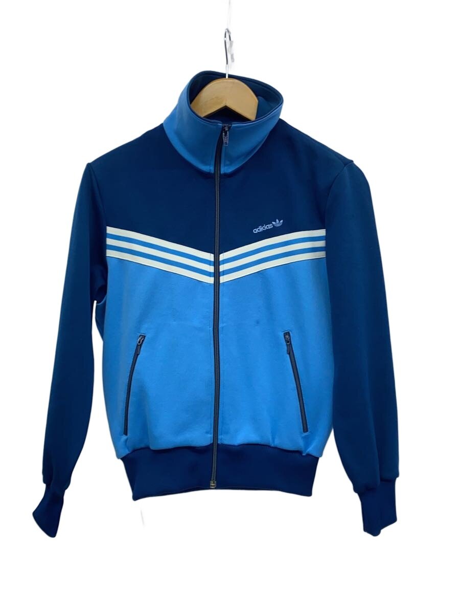 【中古】adidas◆西ドイツ製/貨物自動車上衣/SS/ポリエステル/BLU【レディースお召しもの】