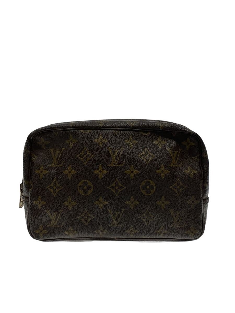 【中古】LOUIS VUITTON◆トゥルース・トワレット28_モノグラム・帆布/PVC/BRW【御徒面子】