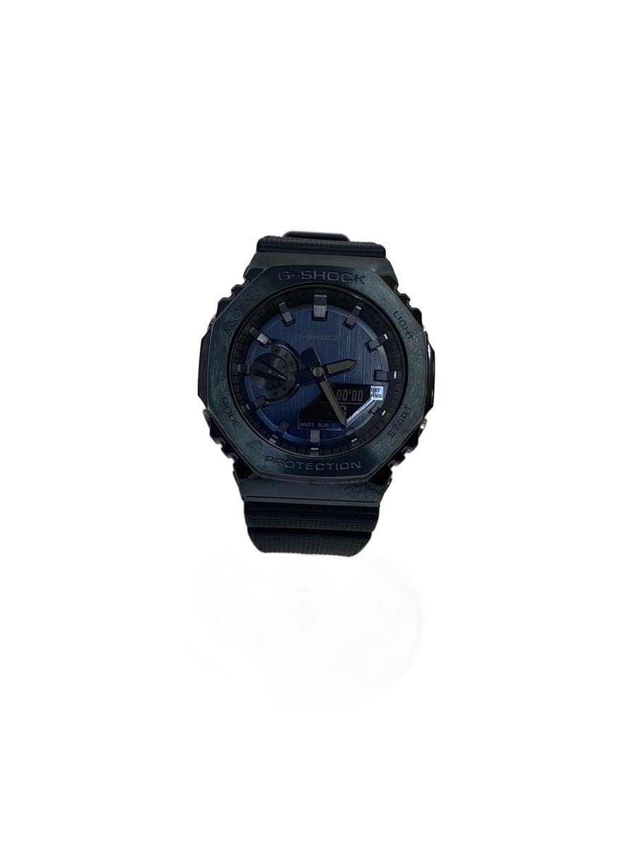 【中古】CASIO◆石英ウオッチ_G-SHOCK/デジアナ/NVY/NVY【服飾雑貨他】